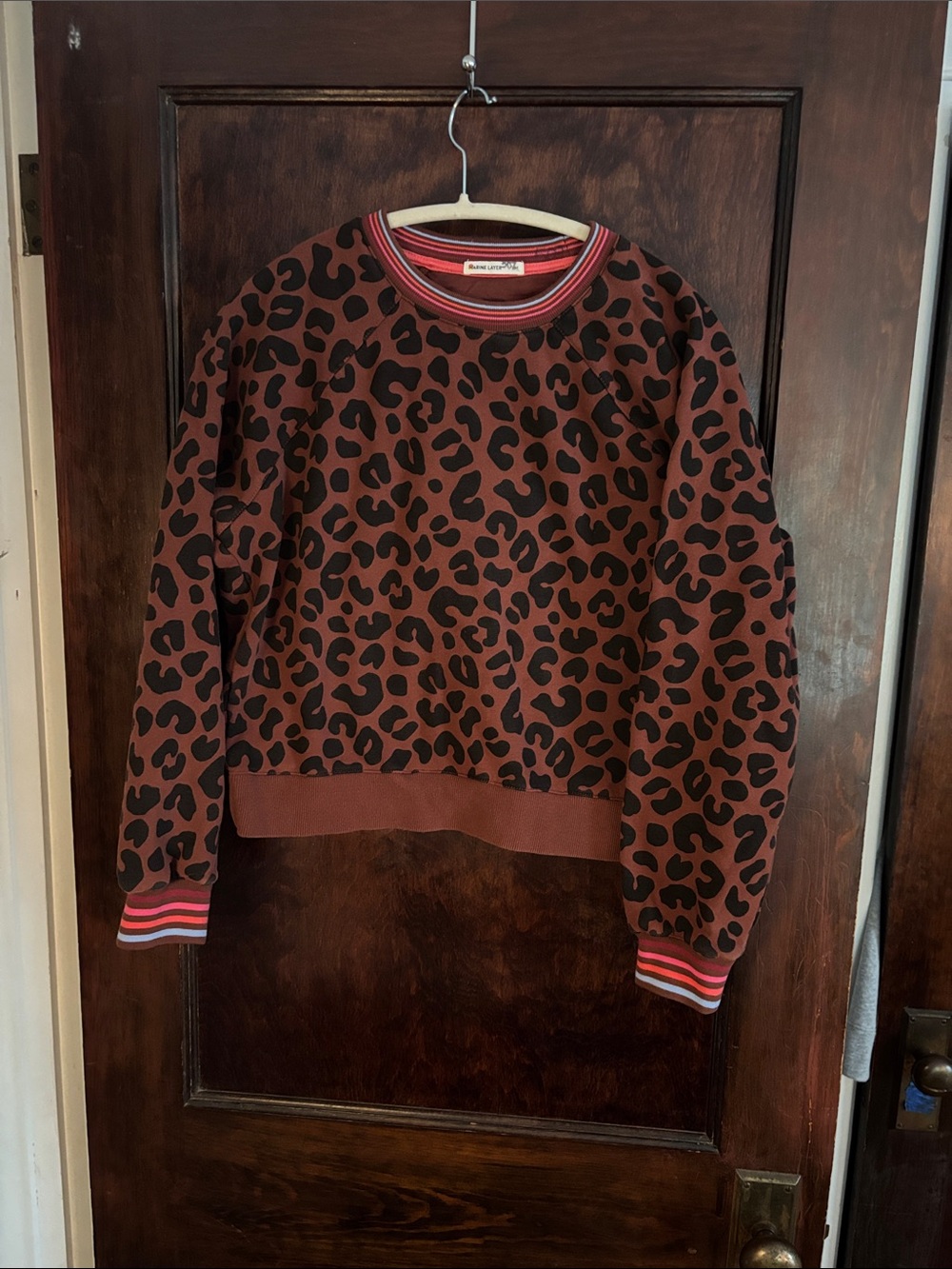 Marine Layer - Anytime sweatshirt - leopard - M